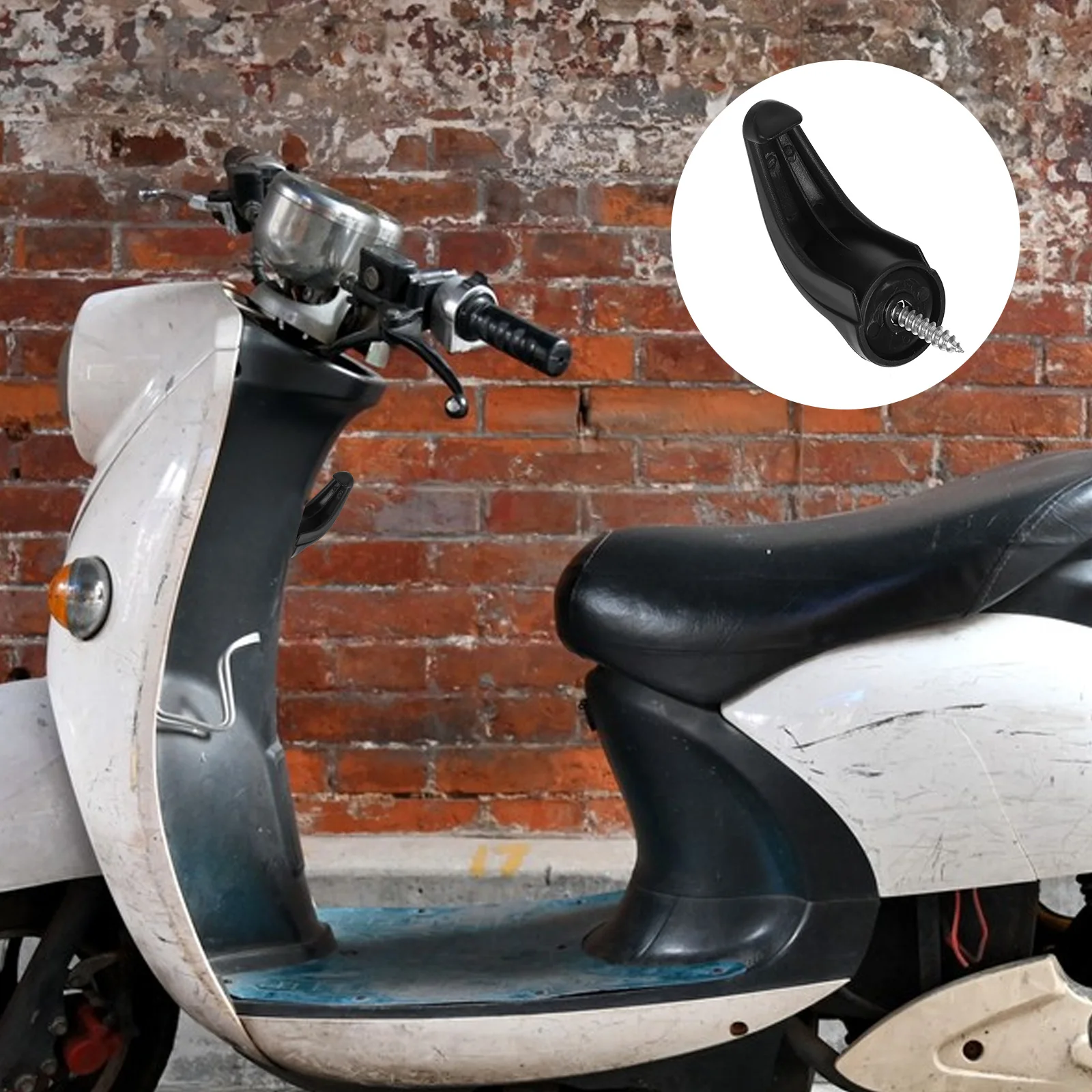 

Motorcycle Pendant Hook Storage Hanger Waterproof Durable Iron Plastic Accessories Bike Frame Lightweight Easy