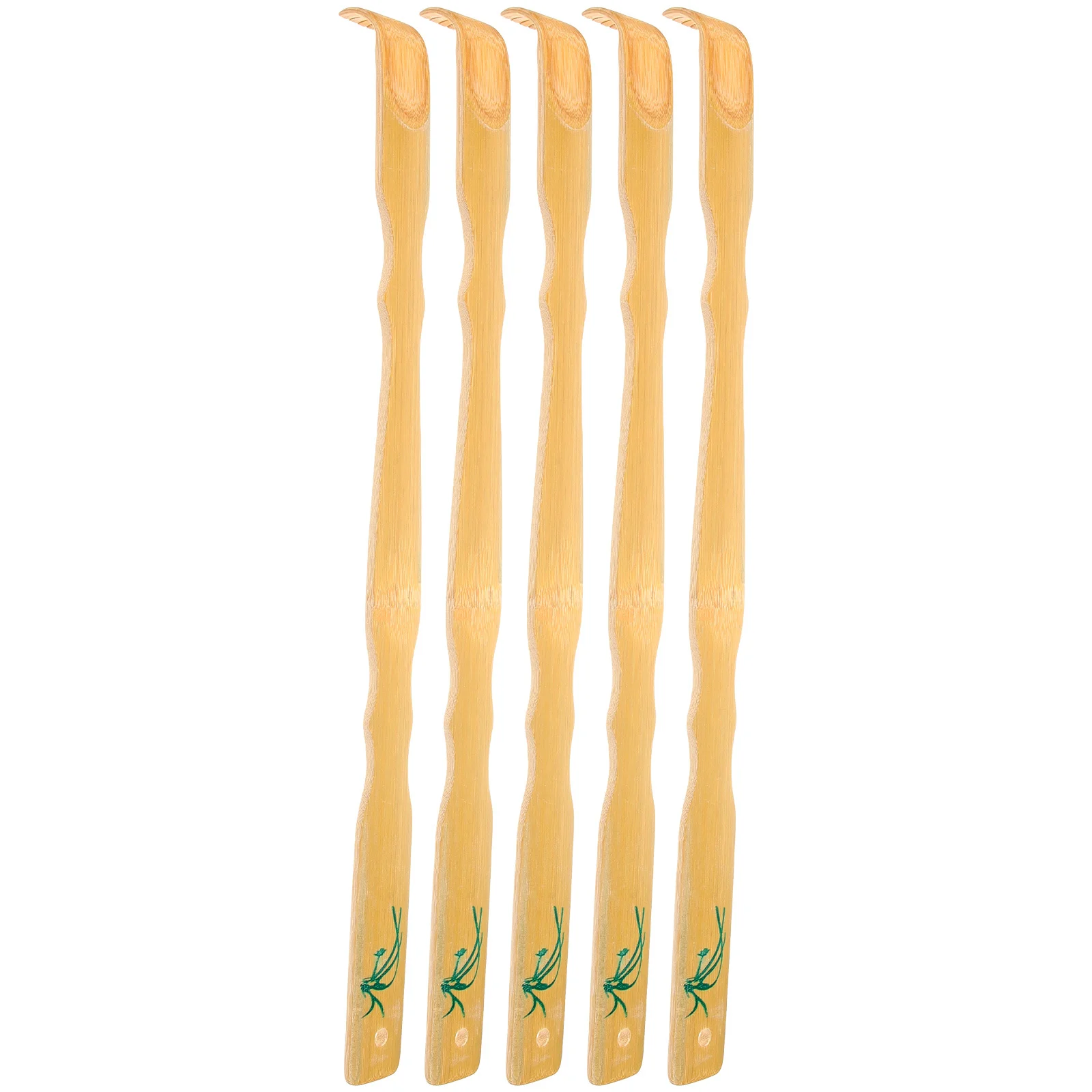 

5Pcs Bamboo Back Scratcher Long Handle Portable Back Massage Tool Ergonomic Design Itch Relief for Adults Elderly