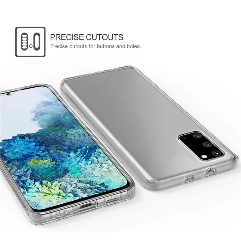 360 Dual Layer Protection Case For Samsung Galaxy S20 S21 S22 S23 S24 Plus Ultra A33 A34 A35 A52 A53 A54 A55 5G Front+Back Cover
