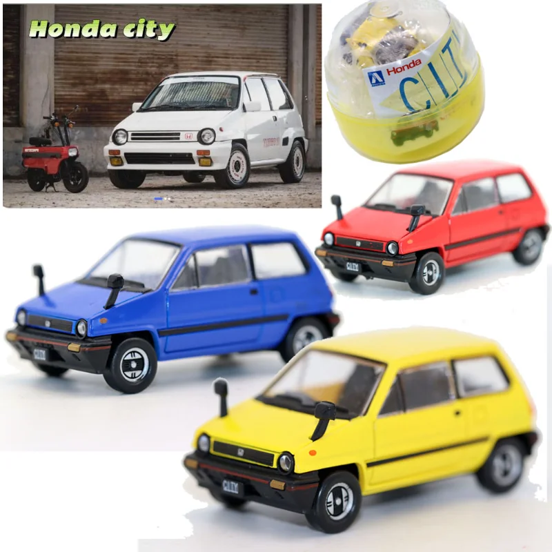 

Aoshima масштаб 1/64 Qingdao Society Gacha HONDA CITY Honda пластиковая модель автомобиля Коллекционная игрушка в подарок сувенир дисплей орнамент