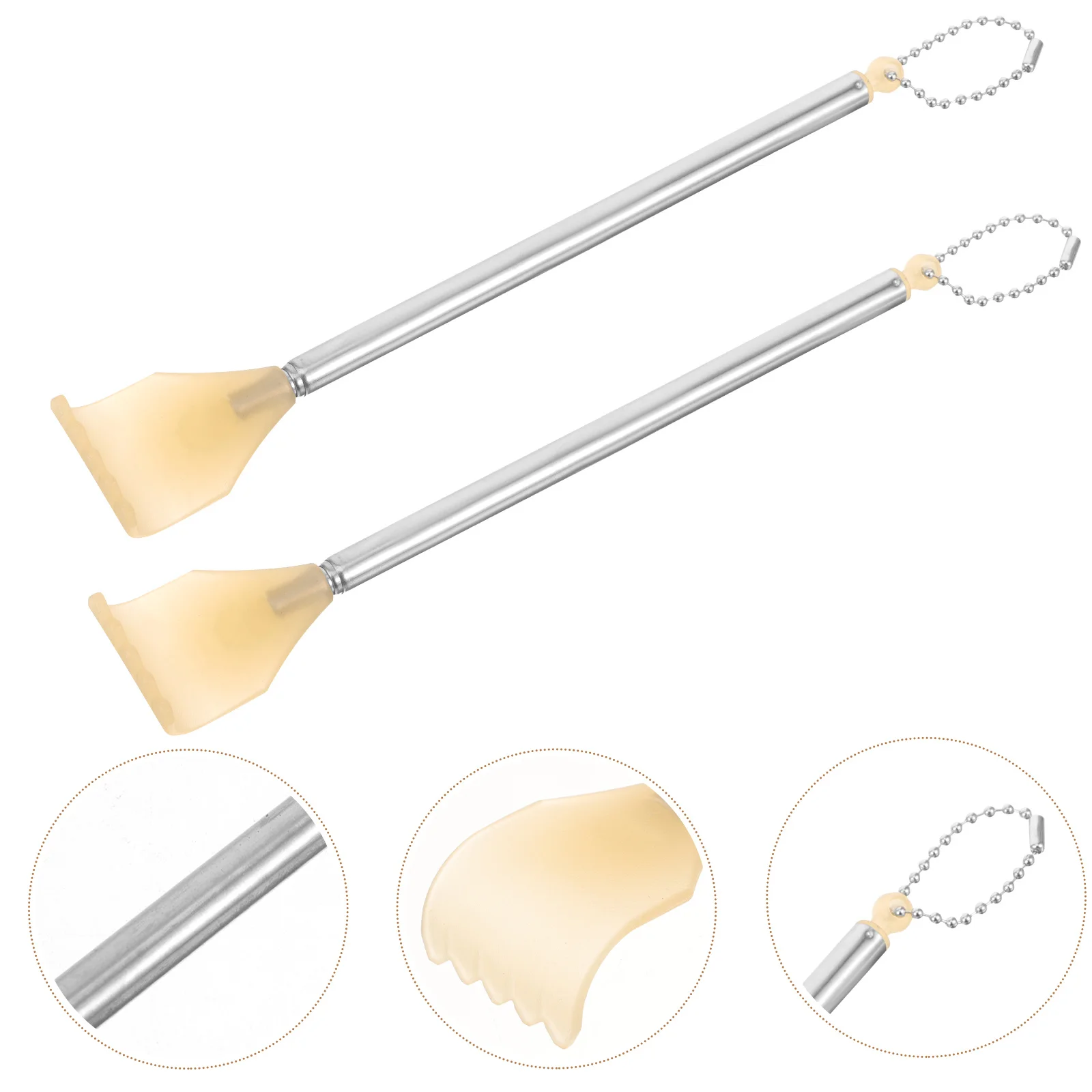 

BUTIFULSIC Back 4 шт., скребок для тела из нержавеющей стали, выдвижной металлический коготь, удобный массажный инструмент