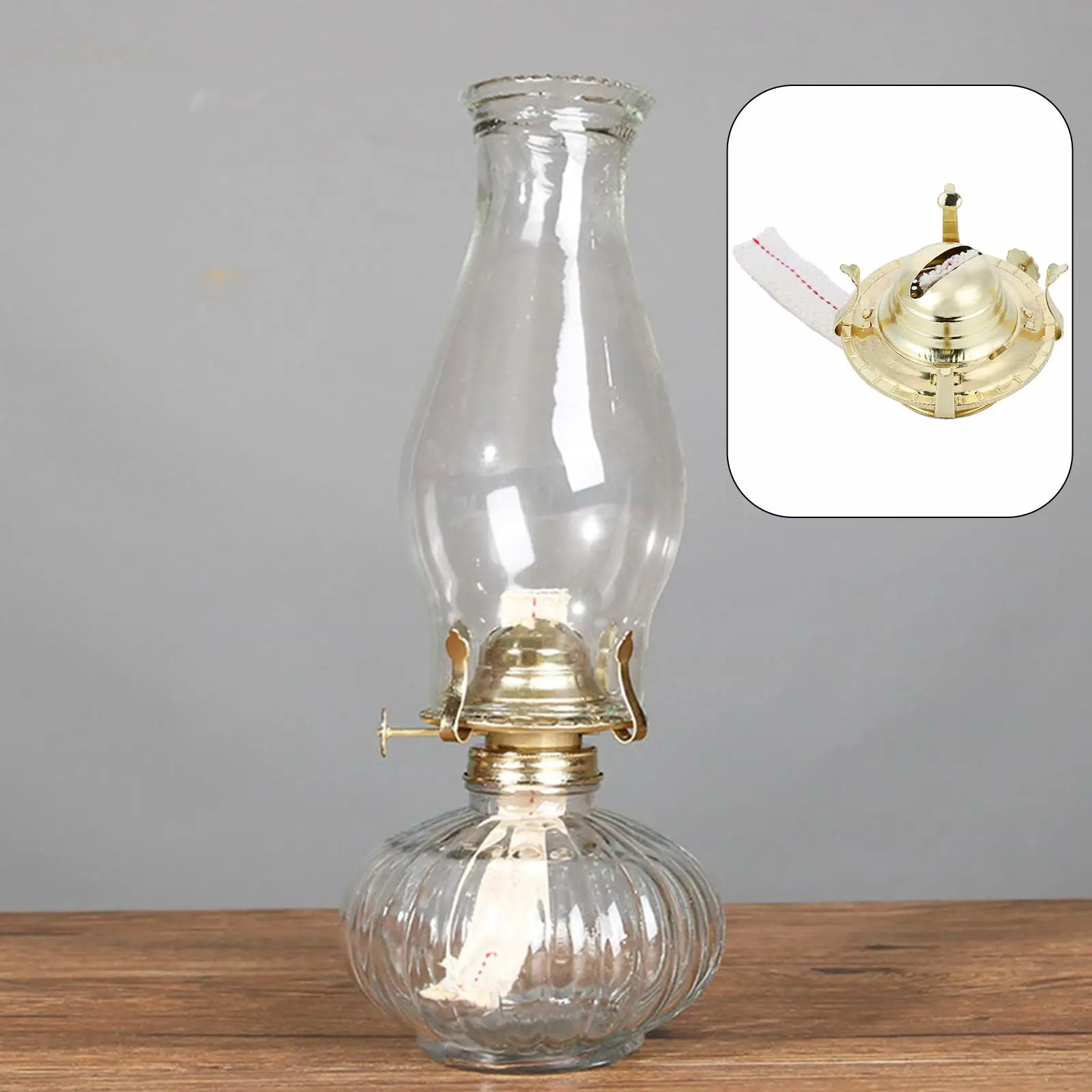 Vintage Style Oil Lamp Burner Kerosene Oil Lamp Holder Durable Retro Style