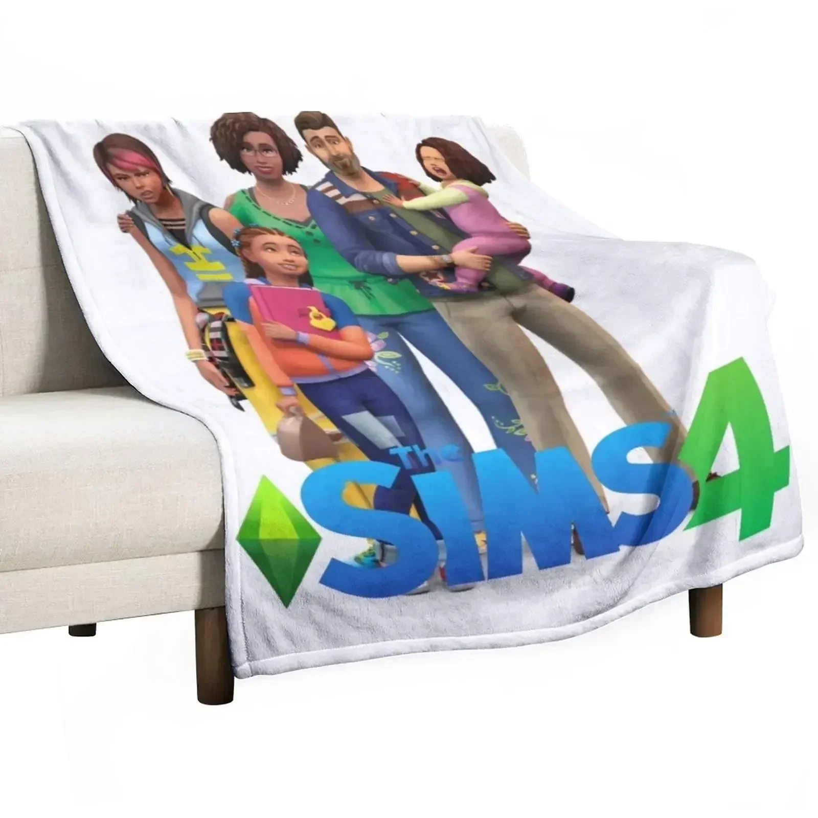 

The Sims 4 Parenthood Throw Blanket Anti Shedding Soft Fuzzy Blanket for Home
