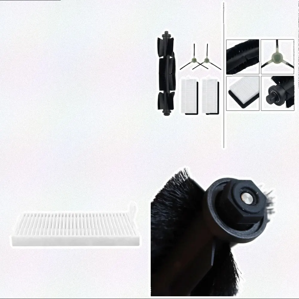 For Neatsvor For S700 For S700 for Pro Compatible Main Brush Side Brushes Filter Replacement Kit 1 Main 2 Filters 4 Side Brushes