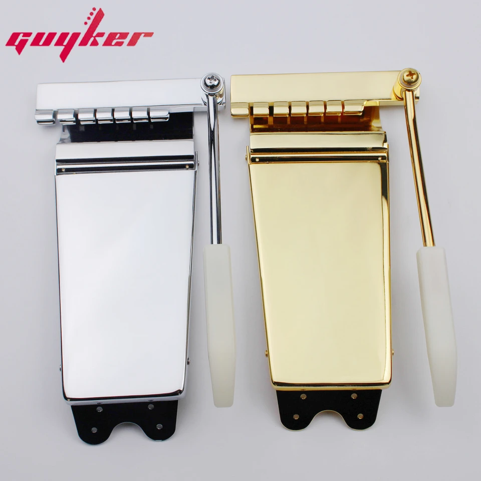 New Long Verson Maestro Vibrola Chrome/Gold Tremolo Fit SG or LP