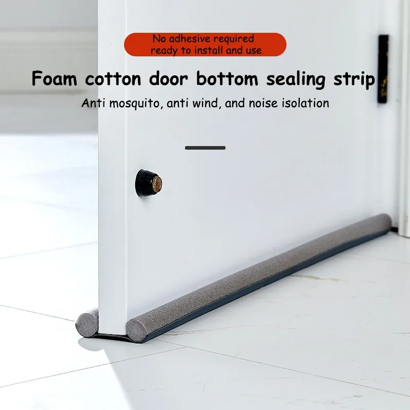 Picture 4: WeatherStrip Under Doors Weather stripping Door House Foam dryer Door Bottoom Draft Stopper Door Sweep Draft Blocker Insulator