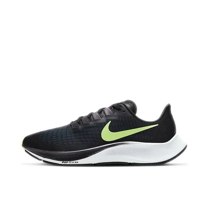 Nike Pegasus 37 Premium Black White Men's Women's Shock-absorbing, Non-slip, Wear-resistant Breathable Running Shoes BQ9646-002