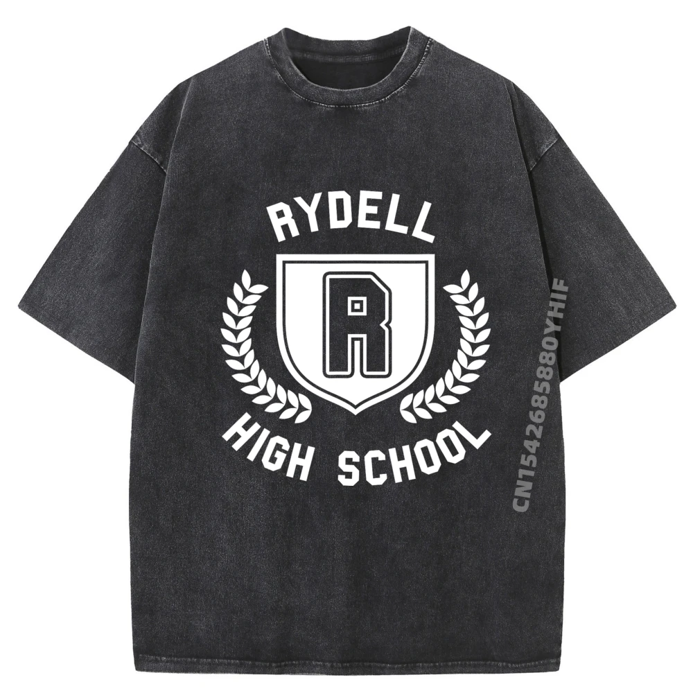 

Последние футболки с принтом Rydell High School, забавная винтажная рубашка, мужские футболки с рисунком, Harajuku, повседневная стираная рубашка, мужская одежда