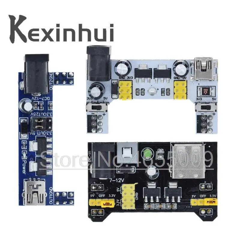 MB102 Breadboard Power Supply Module /MB102 white Breadboard Dedicated Power Module 2-way 3.3V 5V MB-102 Solderless Bread Board