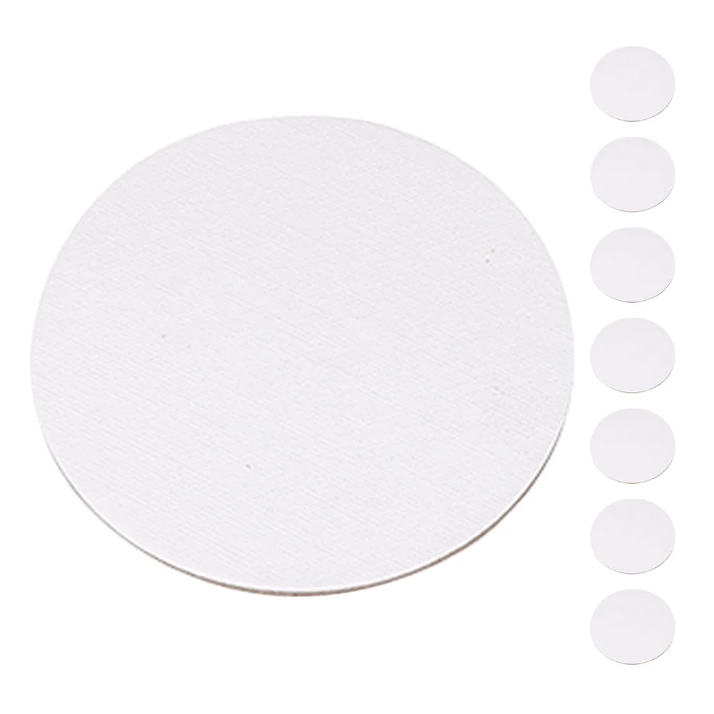 

8pcs 4 Inch Round Oil Painting Canvas Boards Blank Panels For Acrylic Watercolor Diy Painting Artists Art Craft Supplies