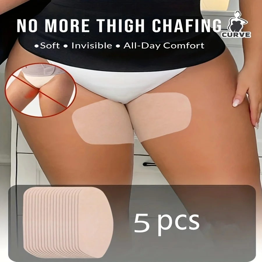 5Pcs Anti-Friction Thigh Protection Pads, Soft, Breathable, Sweat-Proof and Invisible, Suitable for Daily Use and Outdoor Activities