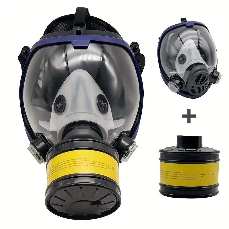 Full face respirator Gas Mask 40 mm activated carbon filter canister Suitable for fumes Chemical, spray paint, tactical-survival