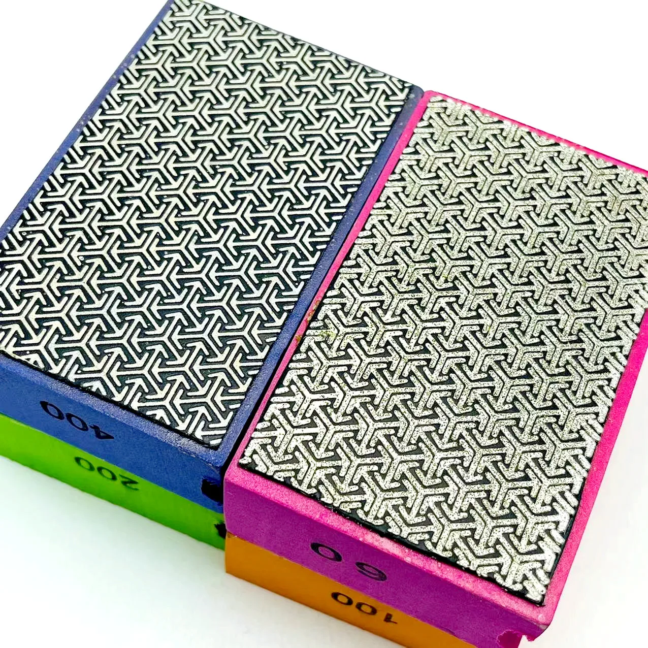 1/4 Stück Diamant-Handpolierpads 95x60mm Fliesen-Glas-Schleifblock-Polierpad Stein-Marmor-Keramik-Schleifscheibe – Detail 2