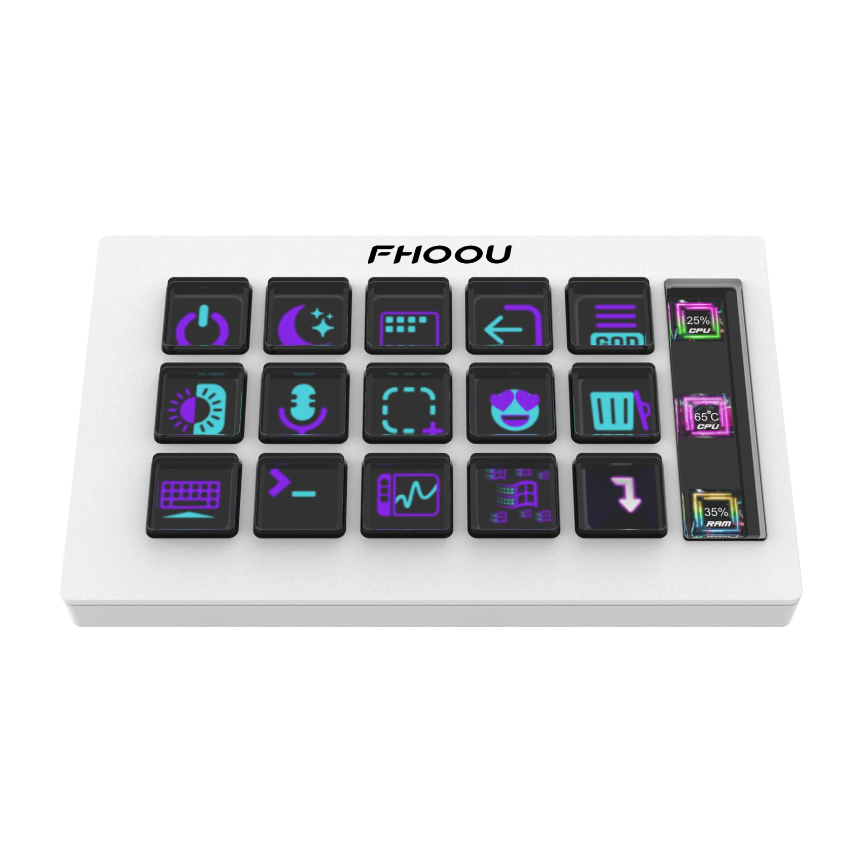 Imagem -03 - Mirabox 293s Streamdeck Teclado Visual Criação de Conteúdo ao Vivo Personalizado 15 Teclas Lcd Botão Controlador Botão Windows Teclado Giift