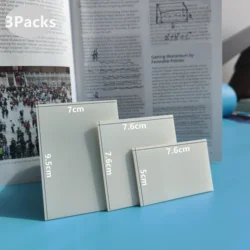 3Packs150Sheets Stickers Transparent Sticky Notebook Pads Notepads Clear Bookmark Read Book Stationery School Supplie