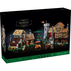 MINISO Disney NEW 3304PCS Medieval Town Square DIY Puzzle Toys Compatible 10332 Bricks European Architecture For Kids Gifts