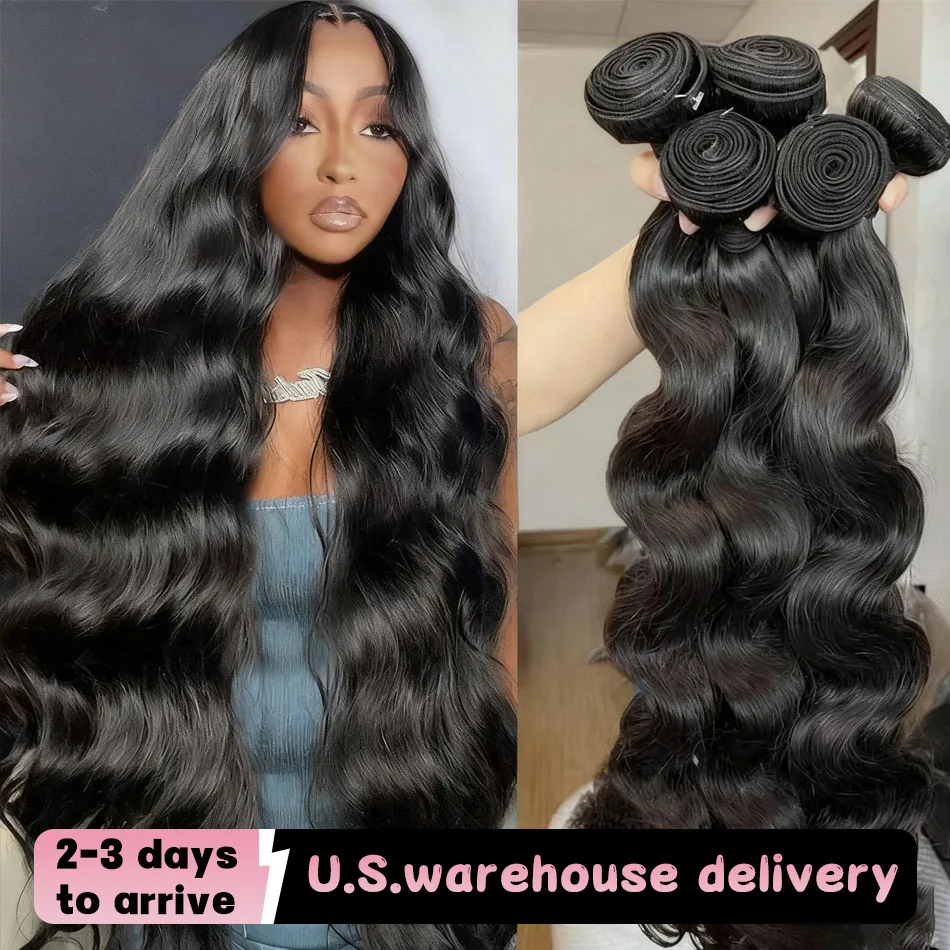 14A Объемная волна Пучки человеческих волос 100% натуральный цвет Бразильские человеческие волосы девственницы 2/3/4 шт. Необработанные пучки плетения волос