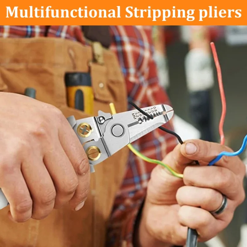 Special Wire Stripper for Electrician Multifunction Wire Pliers Tool for Electric Cable Stripping Cutting Crimping Hand Tools