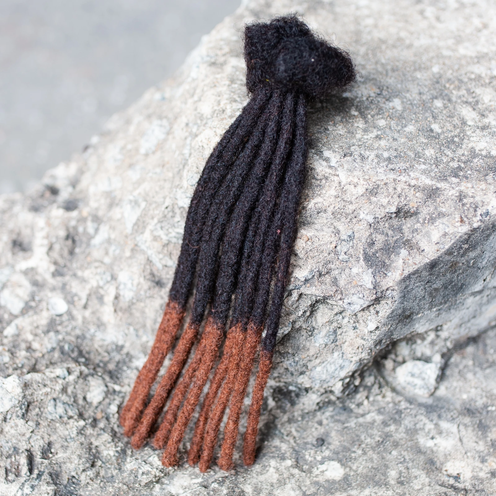 10 بوصة الشعر البشري Dreadlock ملحقات 10 الجذر/حزمة الفزع الهبي أومبير Loc ملحقات الريغي نمط الكروشيه الشعر للنساء الرجال