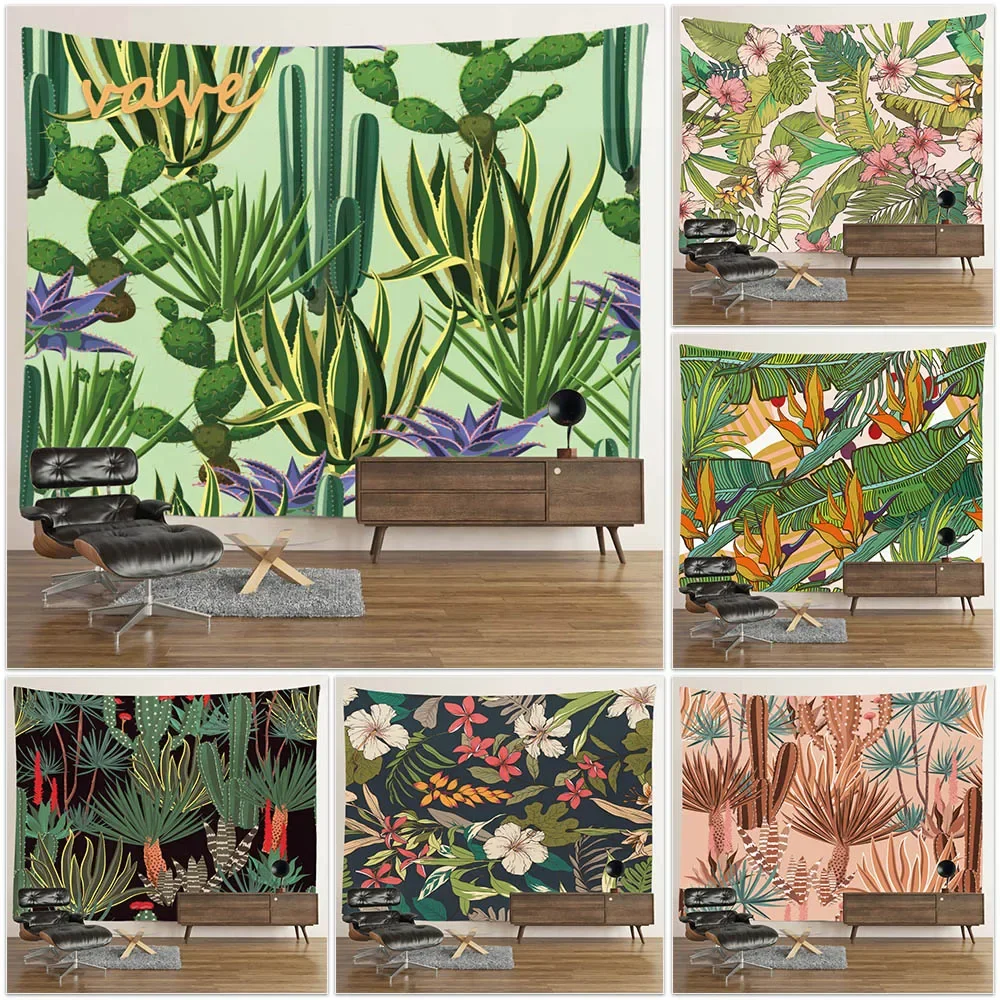 

Plant Flower Cloth Tapestry Wall Hanging Landscape Sunflower Floral Large Fabric Interior Tapestry Blanket Room Decor Aesthetic