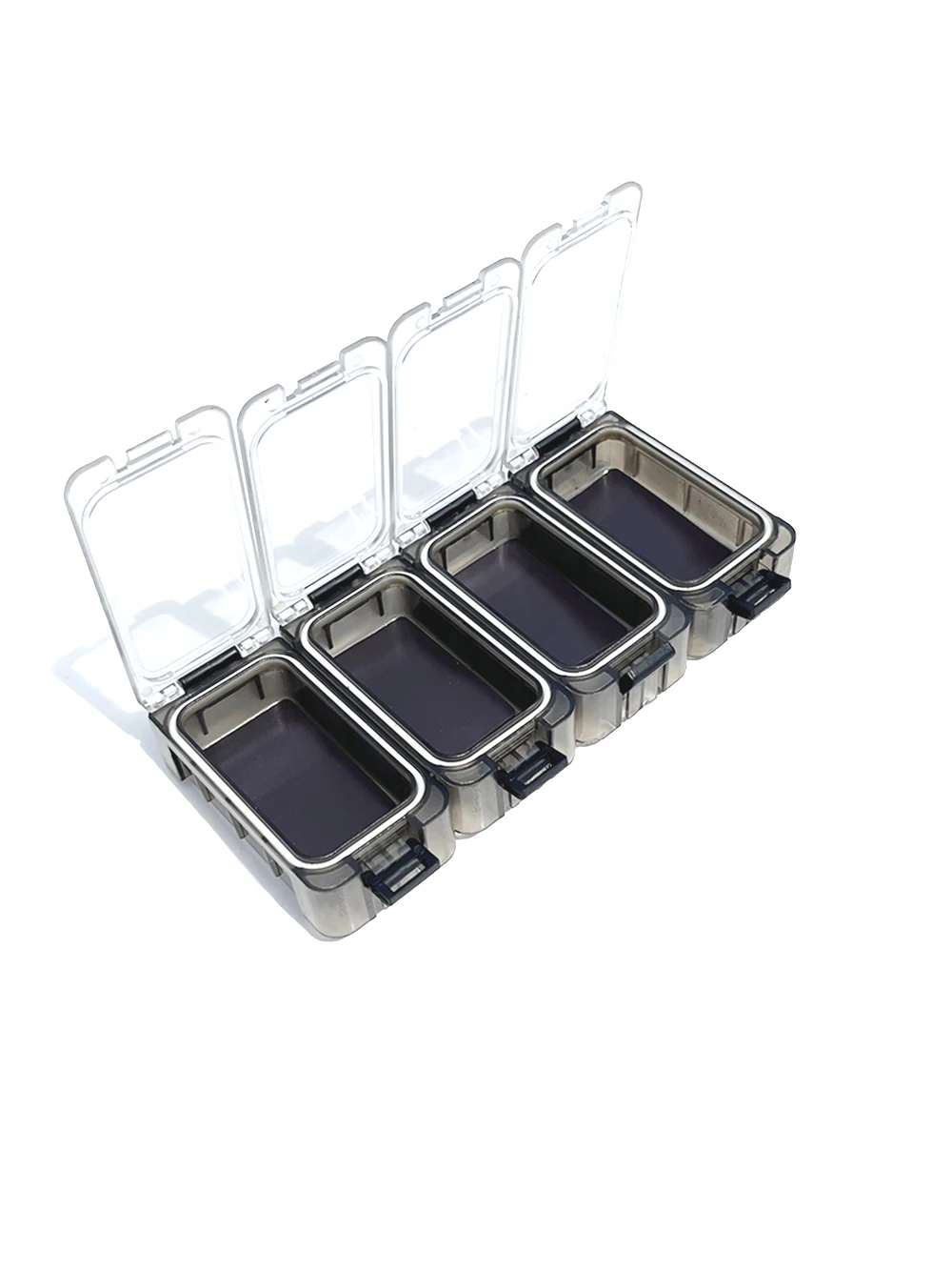 4er-Pack, kostenlose Zusatzbox für Angelhaken, Aufbewahrungsbox für Angelzubehör, magnetische Angelhaken- und Köderbox, kleine Werkzeugbox für Zubehör. – Detail 9