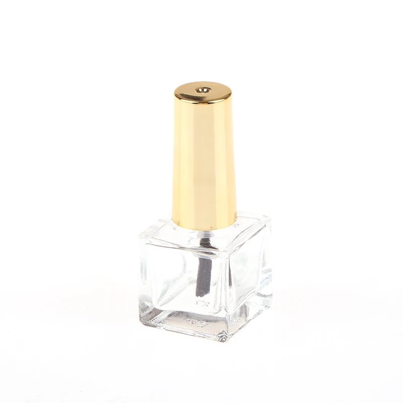 

8ml Empty Nail Polish Bottles With Round Brush Small Clear Glass Cosmetic Container Refillable Nail Polish Glue Bottles