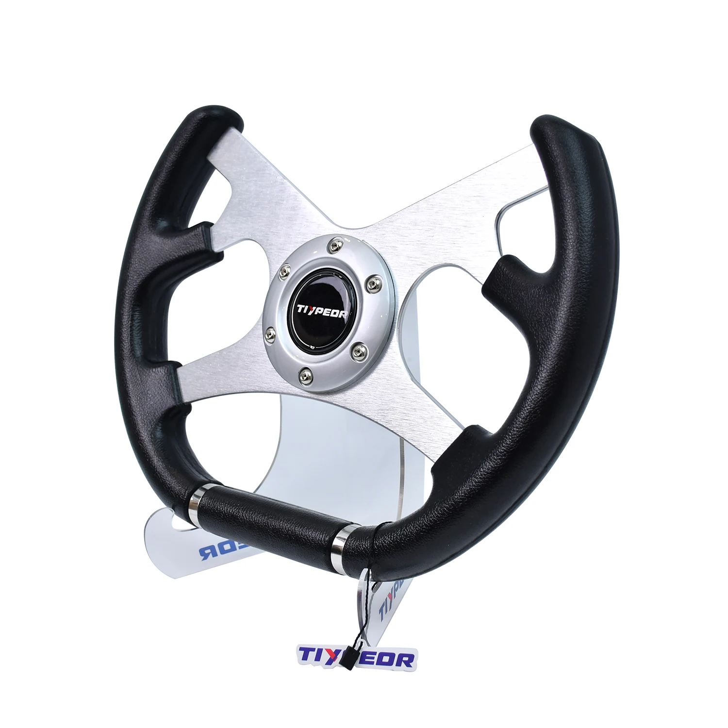 

Universal Tiypeor 315mm Flat Drift PU Steering Wheel for Racing Game 20mm Deep No Hole Bracket