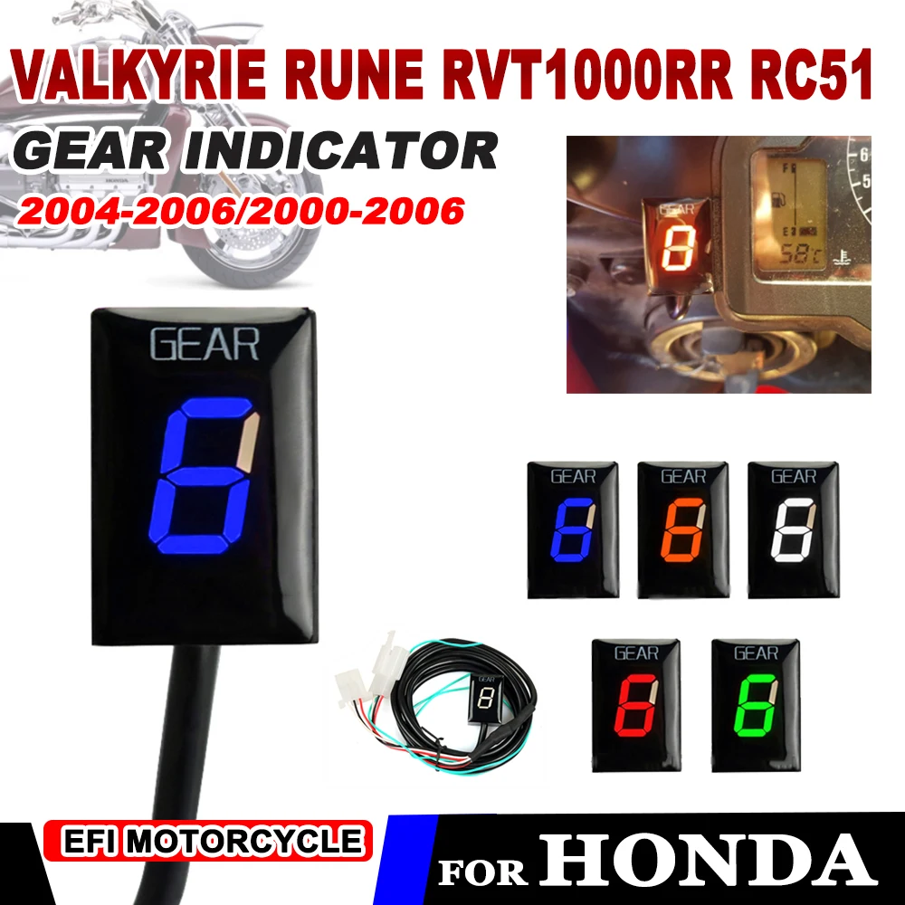 

Motorcycle Gear Indicator for HONDA Valkyrie Rune 2004-2006 RVT 1000 RR RVT 1000RR RVT1000RR RC51 2000-2006 Accessories Meter