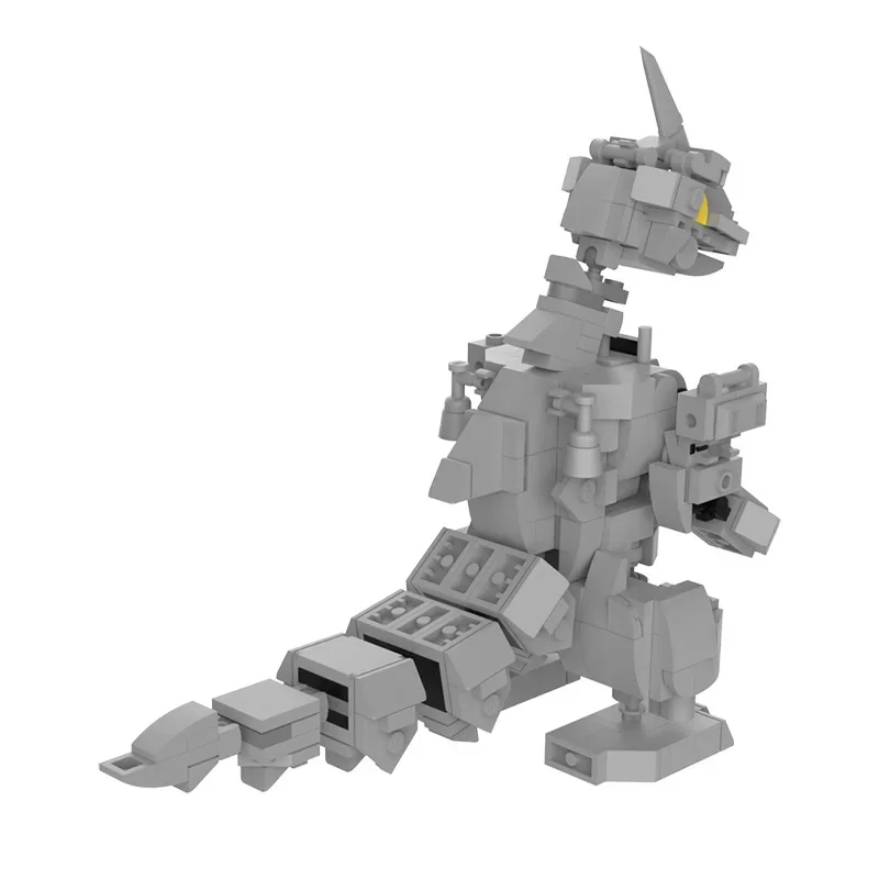 Mercancía de película Monster King, bloques de construcción mecánicos Godzillaed, versión MOC Q, modelo de ensamblaje de monstruo, rompecabezas, juguete para regalo para niños