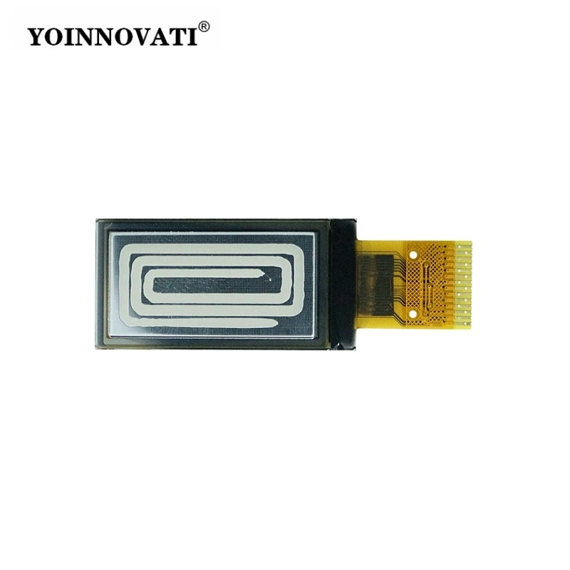 0.96 Inch OLED Display Module 64x128 SSD1312 I2C/IIC Monochrome White 14P Solder Pads Small LCD Screen Module for Arduino DIY