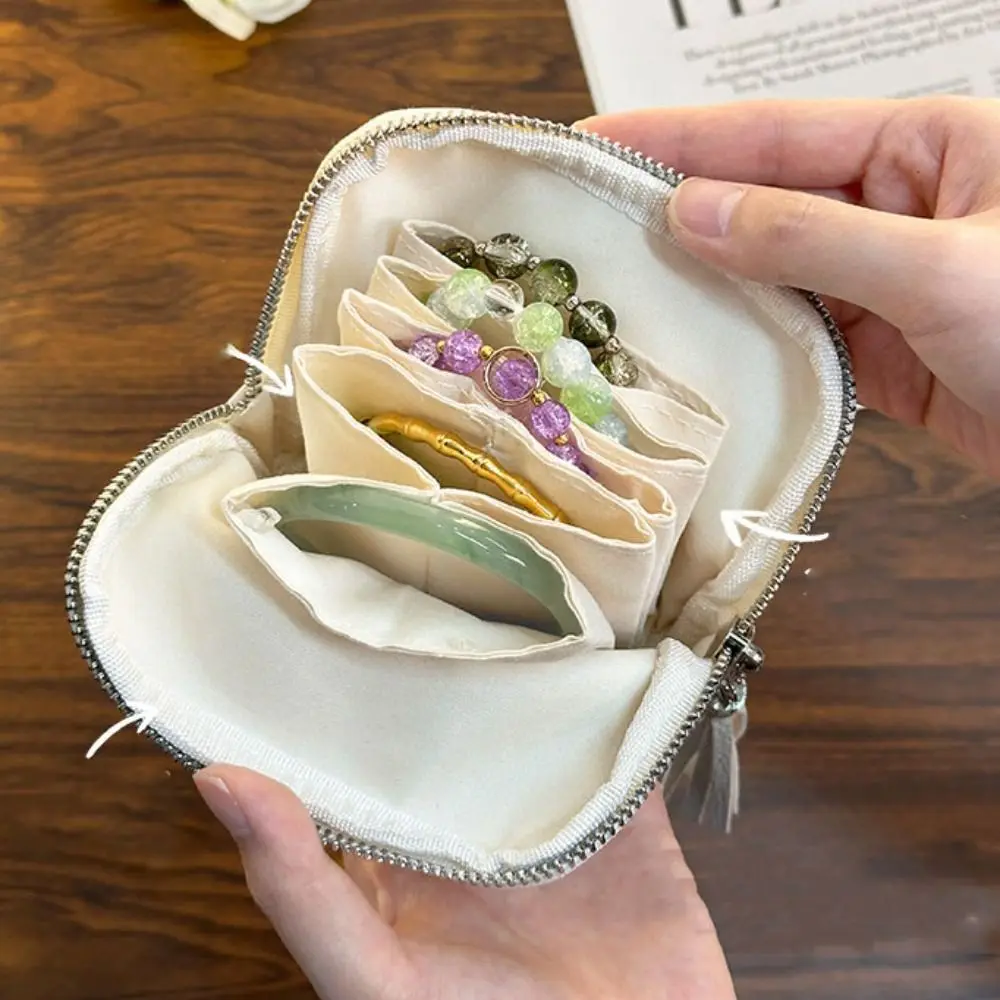 

Сумка для упаковки ювелирных изделий с кисточками из искусственной кожи, большой вместительный футляр для хранения ювелирных изделий, органайзер для браслетов, держатель для ювелирных изделий, коробка на открытом воздухе