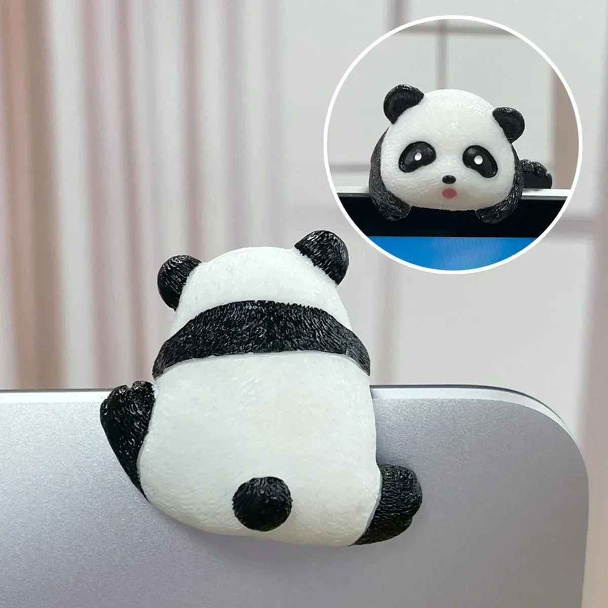 1PCS Monitor Decoration Cute Cartoon Animal Car Ornament Auto Interior Dashboard Computer Monitor Screen Accessories For Gifts