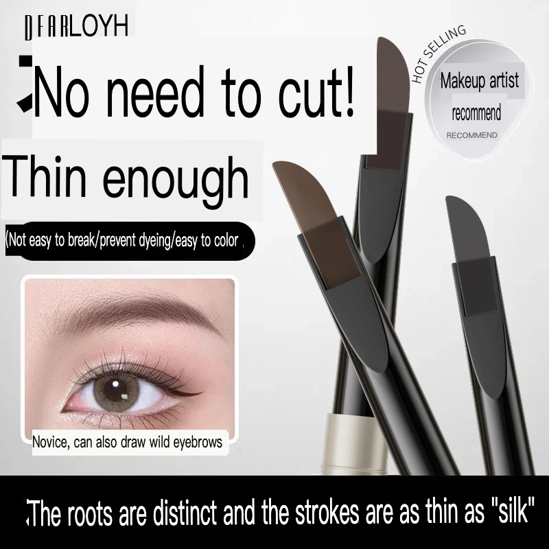 Ultra-fine Double-ended Eyebrow Pencil, Hard Core, Waterproof, Sweat-proof, Long-lasting And Non-fading Wild Eyebrow