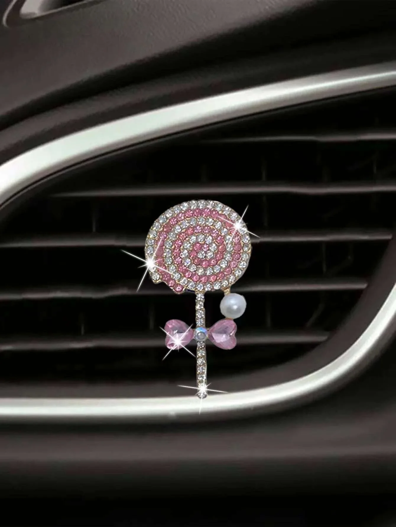 1pc Lollipop Design Car Air Outlet Ornament