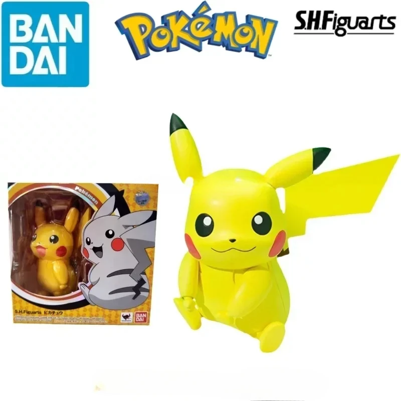 

Bandai оригинальный Pokemon S.H.Figuarts SHF аниме фигурка Пикачу аниме фигурки игрушки для детей подарок Коллекционная модель украшения