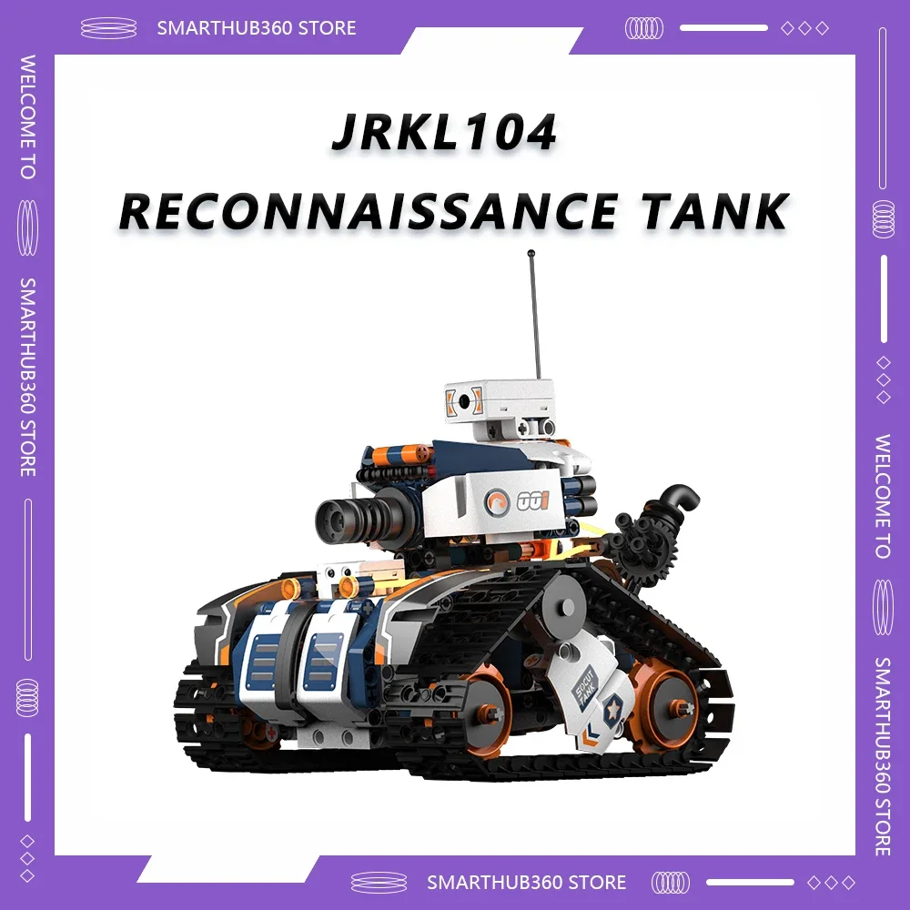 

New Intelligent Robot Birthday Gifts 21CM JRKL104 Reconnaissance Tank Model Intelligent Tank Toys Photo and Video Puzzle Toys