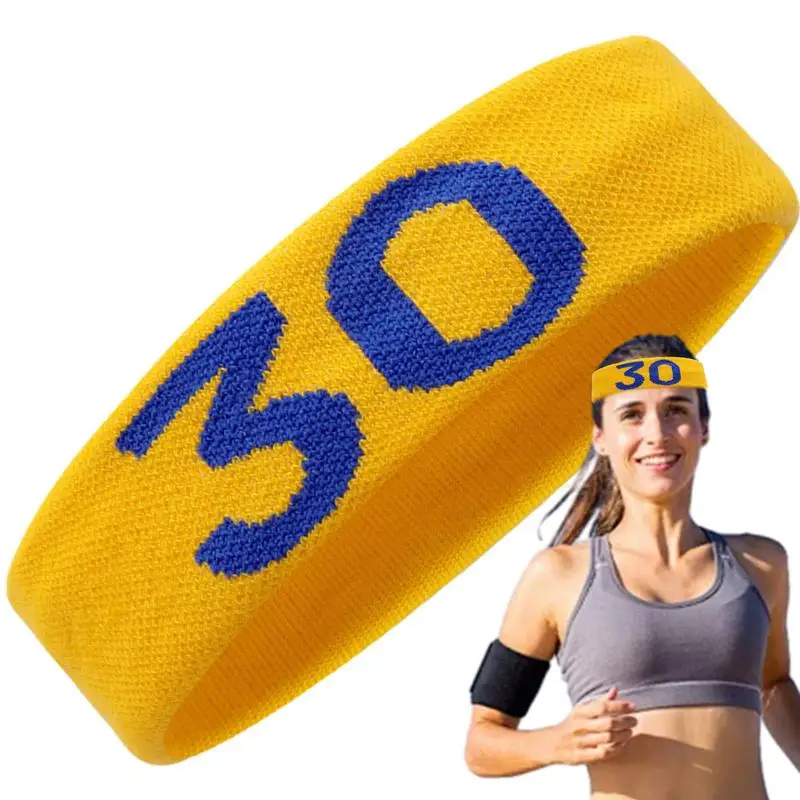 Sports Headband Workout Sports Headband For Running Moisture Wicking Athletic Head Band Tie For Basketball Football Tennis