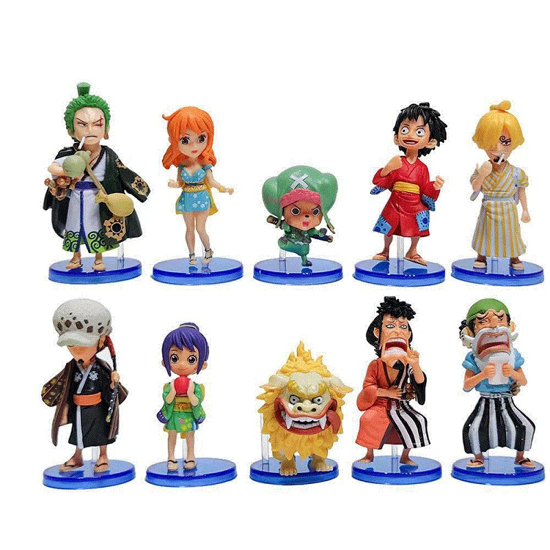 ワンピース フィギュア １０点セット Hot 10Pcs/set One Piece Anime Figure Luffy Sanji Nami Zoro Chopper