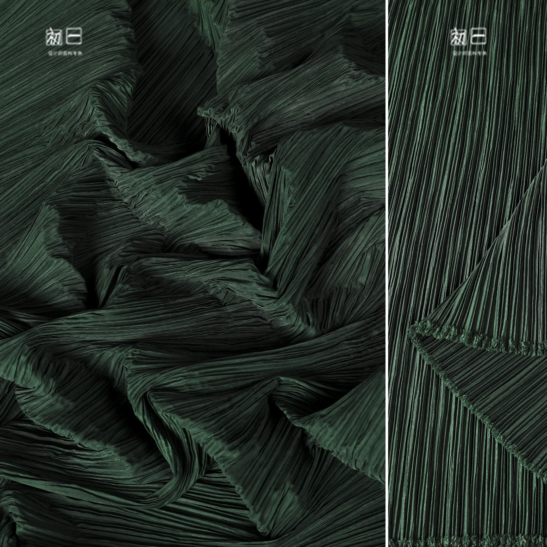 Dark Green Plastic Folding Handicraft DIY Material Background Decorative Version Drawing Clothing Designer Fabric