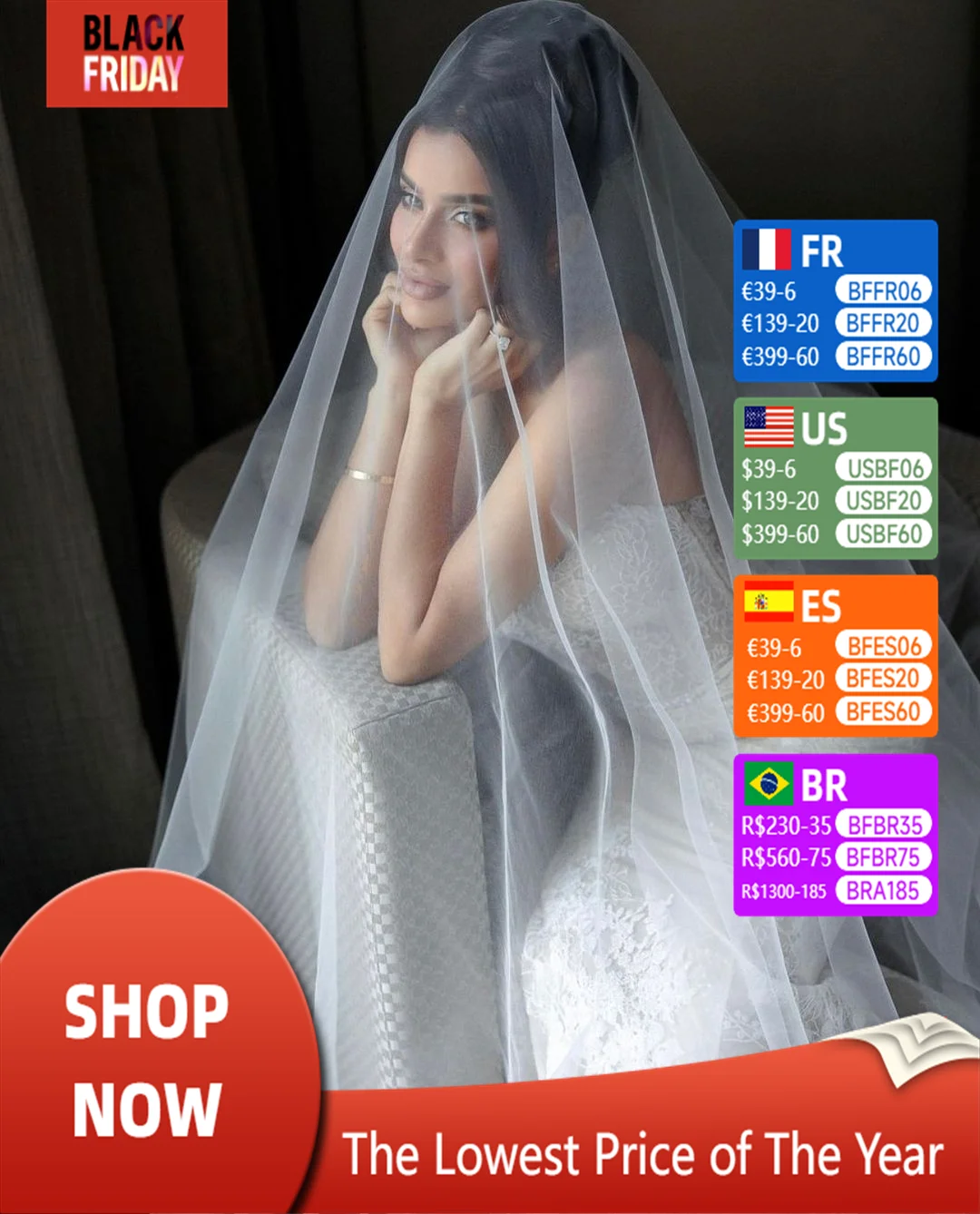 Simple Plain Bridal Veil Cathedral Wedding Accessory Soft Tulle velo de novia blanco wedding vail 2024