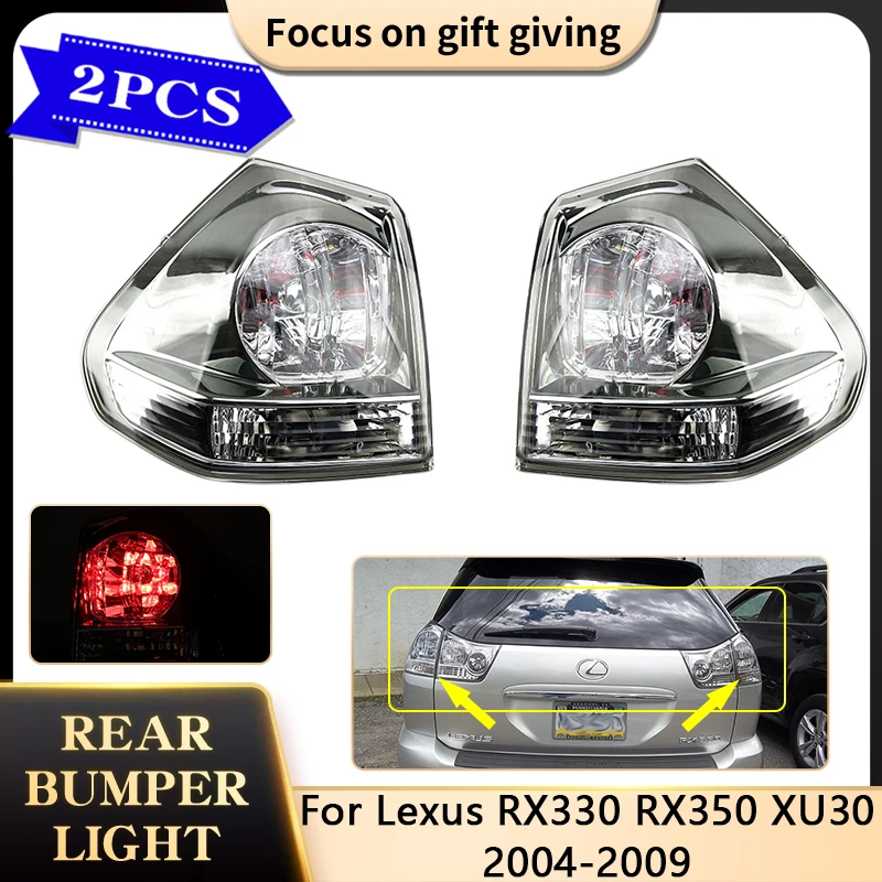 

For Lexus RX330 RX350 XU30 Toyota Harrie 2004~2009 815600E010 815500E010 Tail Lights Outside Rear Brake Stop Trun Signal Lamp