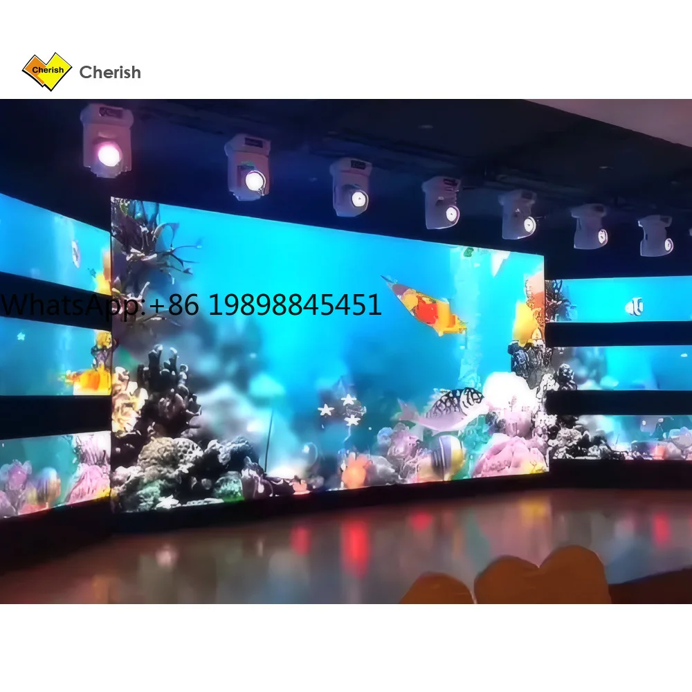 شاشة تأجير LED P3.91 عالية الدقة للحفلات الموسيقية وإنتاج المسرح الافتراضي معدل تحديث 3840 هرتز #1