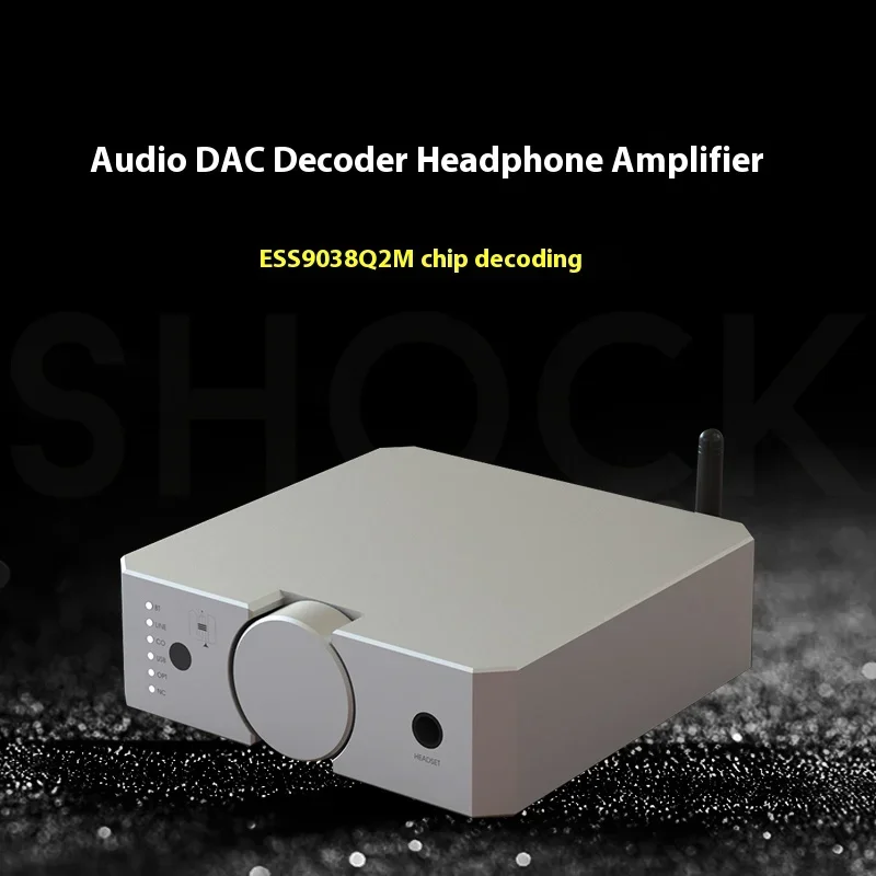 AMXEKR HA20 HIFI Desktop Headphone Audio Bluetooth Decoder Pure Class A High-fidelity Integrated Headphone Amplifier