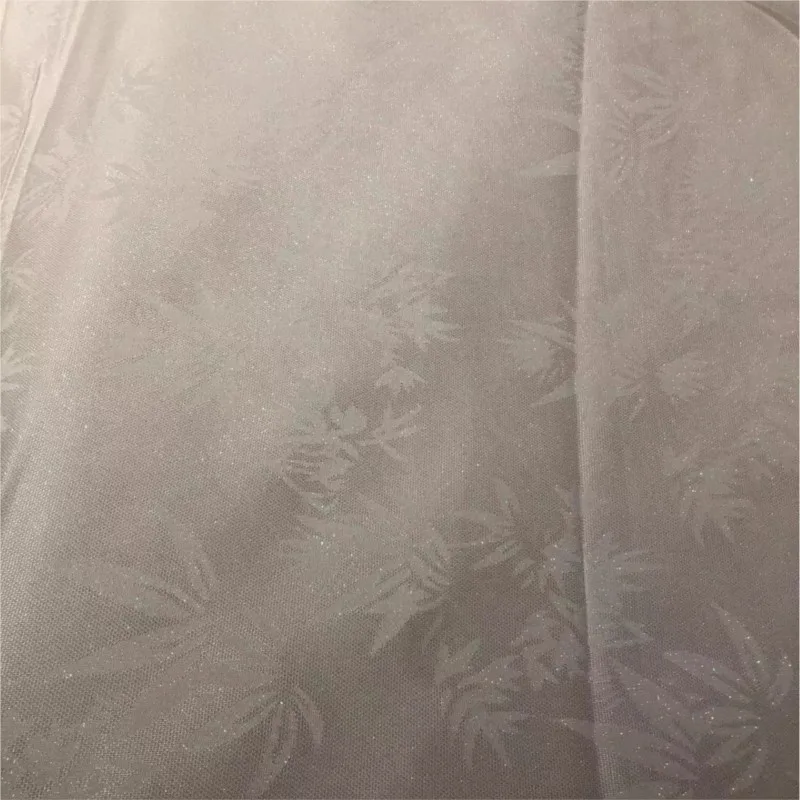 Flower silk Chinese-style fabric new perforated Suolo white base view 2