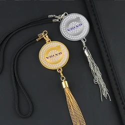Car Rearview Mirror Metal Pendant Car Emblem Interior Decor For Volvo RDESIGN XC60 XC90 S60 S80 S60L V40 V60 AWD V90 Accessories