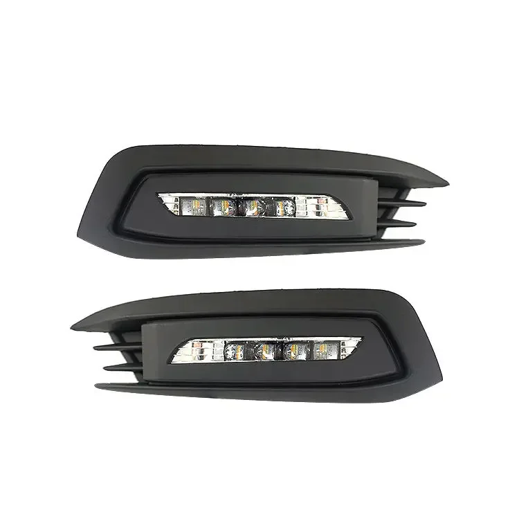 

Car Turning DRL Fog Lamp Yellow Turn Signal Daylight LED Daytime Running Light For Ho nda Civ ic 2019 2020 2021 2022