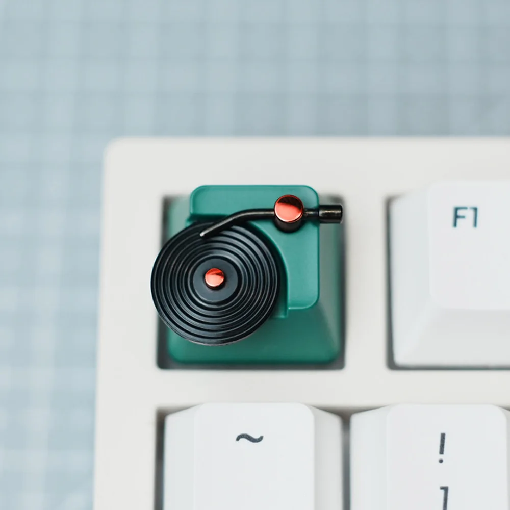 Personalized  Vinyl Records Keycaps DIY for Cross Axis Mechanical Keyboard Artisan Keycap Retro ESC Creative Decorative Keycaps