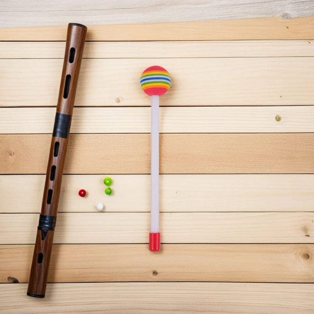 

12Pcs Rainbow Lollipop Drumsticks Plastic Percussion Mallets Soft Foam Heads Comfortable Grip for Children Musical Instruments