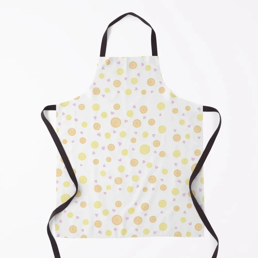 

Lemon and Orange Pattern Apron Kitchen Utensils Teacher Barista Apron