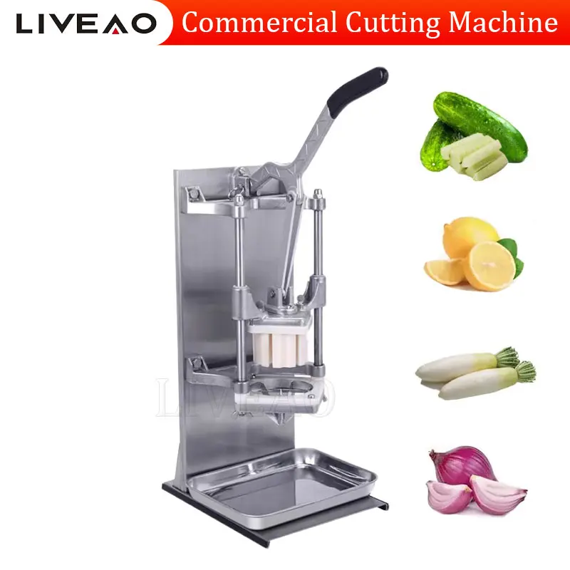 

Hot Selling French Fries Potato Strips Cutting Machine Stainless Steel Commercial Vegetable Fruit Dicer